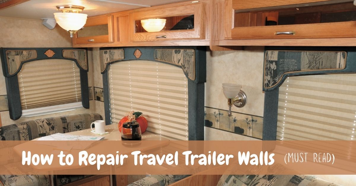 how to repair travel trailer walls