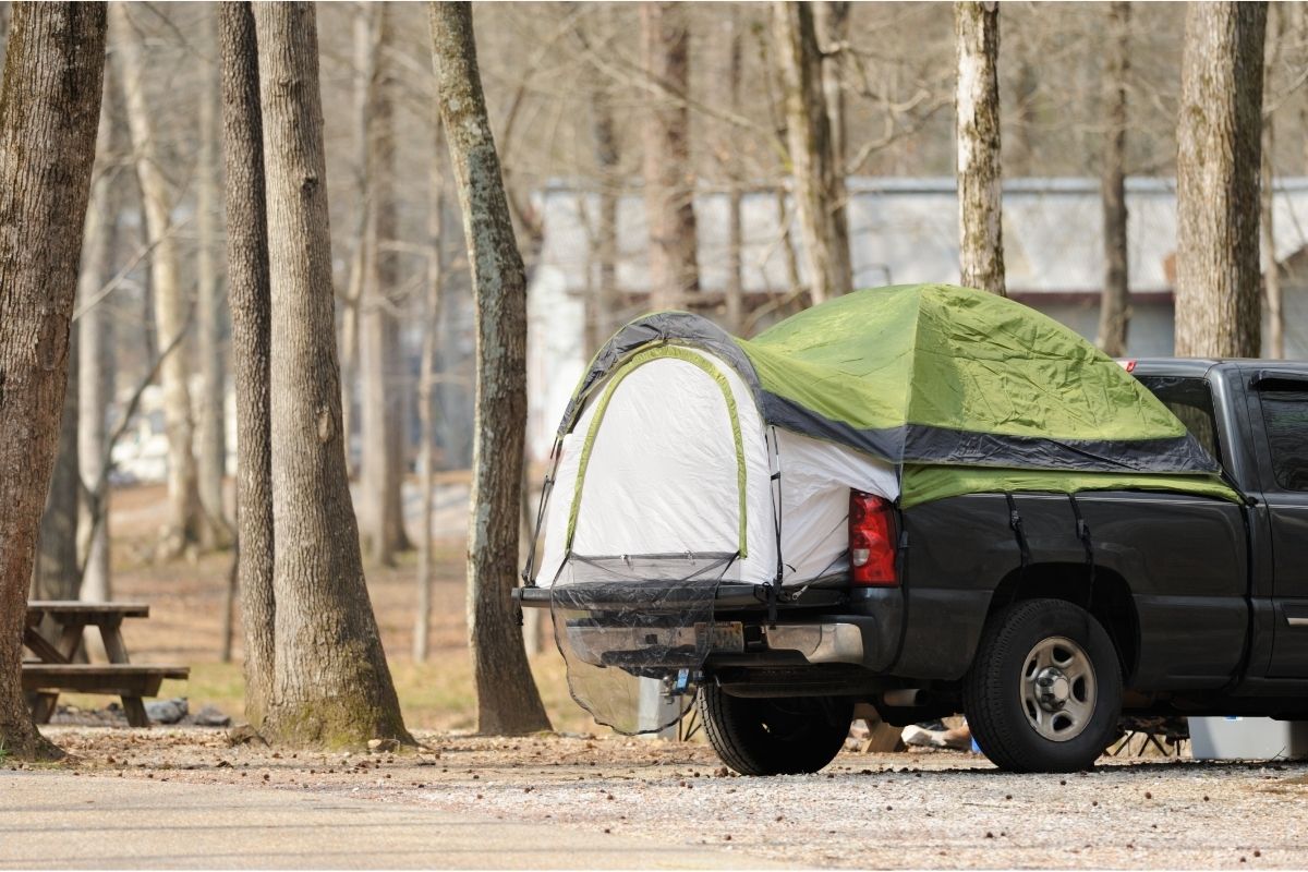 Pickup truck bed tent 