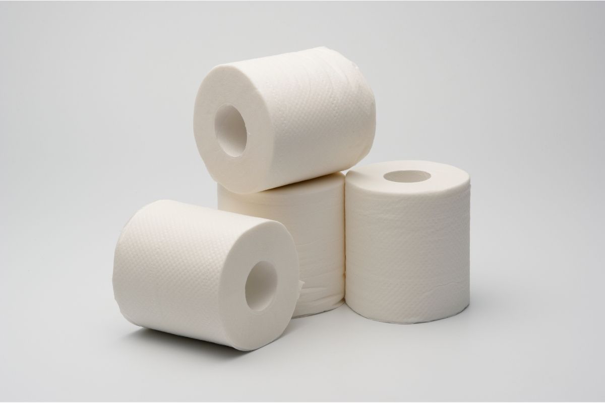 Four toilet papers