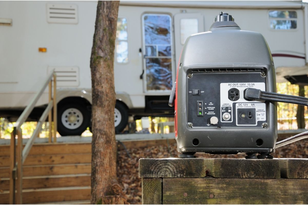Generator in rv campground