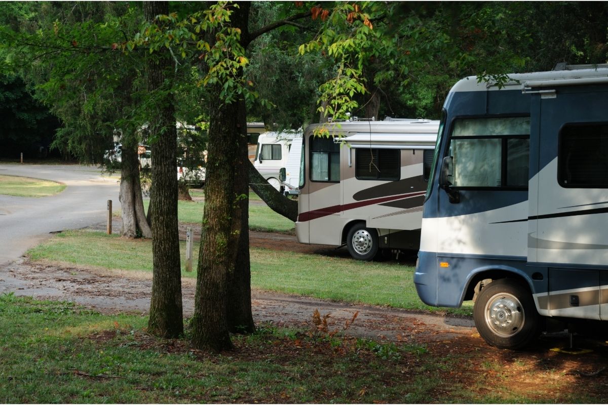 RVs in Campground