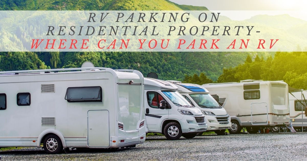 rv parking on residential property