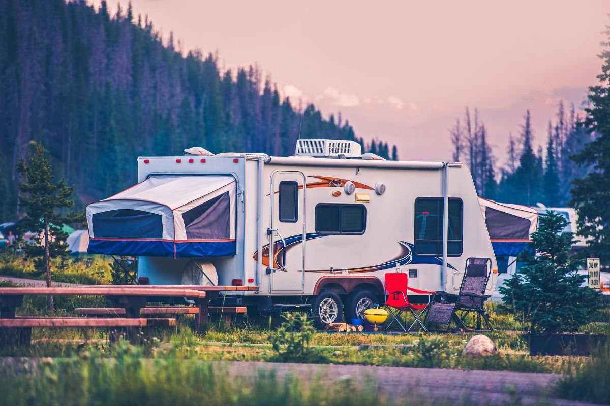 Travel Trailer camping in Colorado