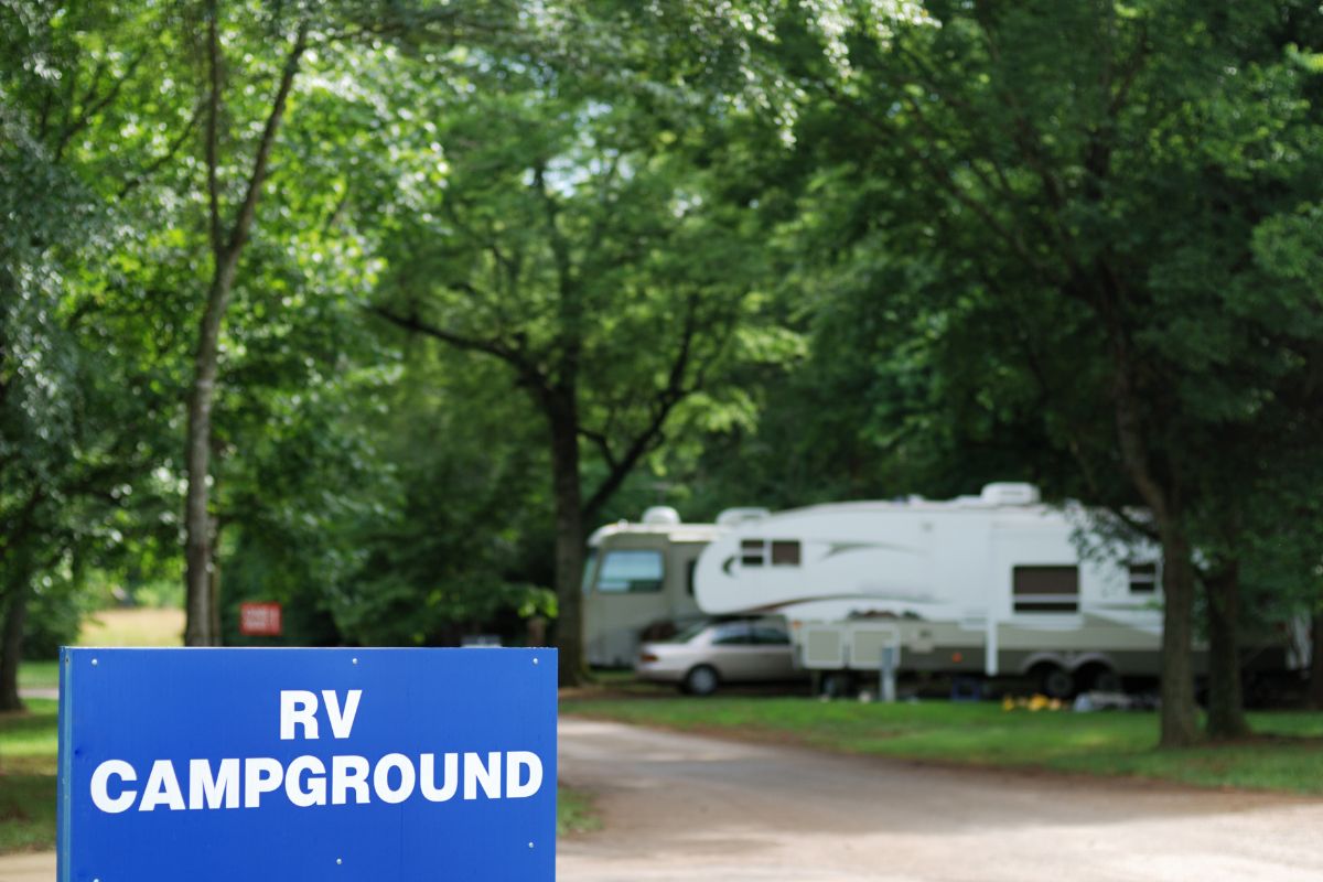 RV campground sign